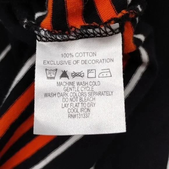 UG Apparel women's large GameDay OSU Cowboys striped top orange/black/white - Picture 10 of 10